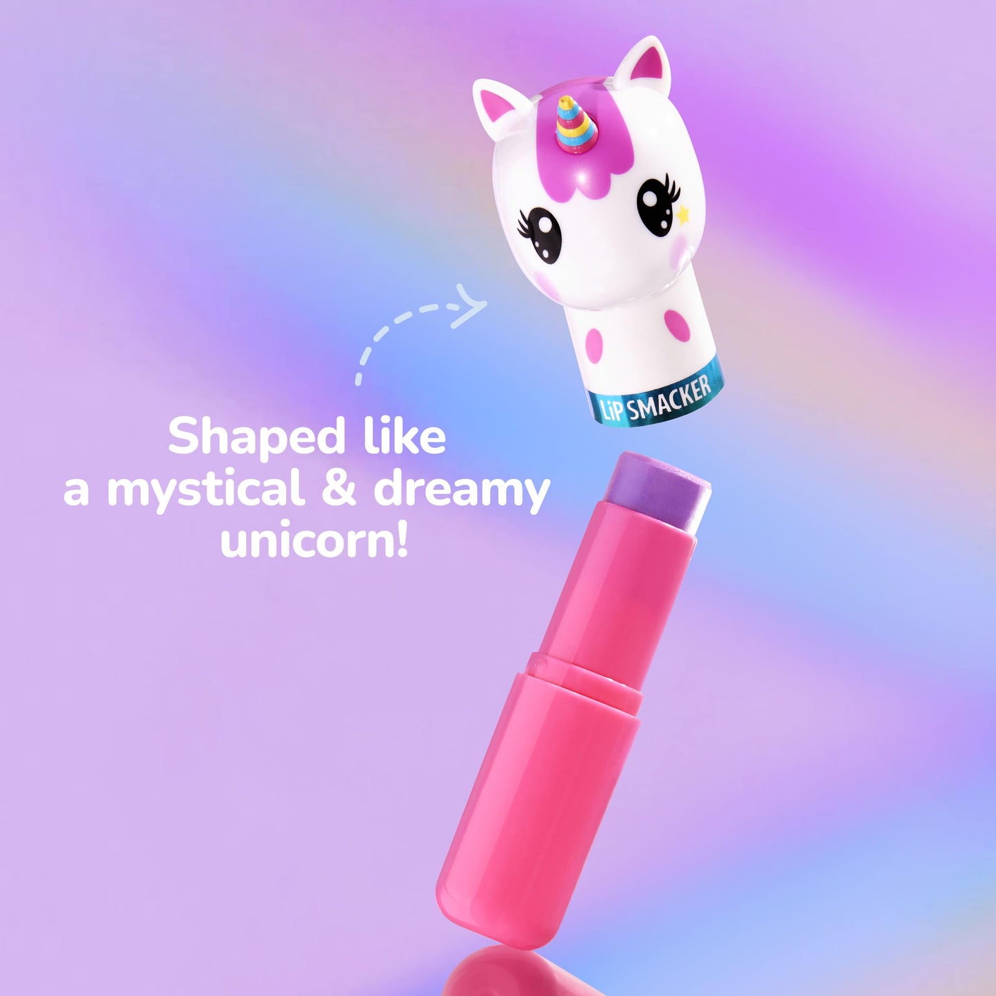 Lip Smacker Lippy Pals Unicorn, Flavored Moisturizing & Smoothing Soft Shine Lip Balm, Hydrating & Protecting Fun Tasty Flavors, Cruelty-Free & Vegan Beauty & Personal Care Lip Smacker