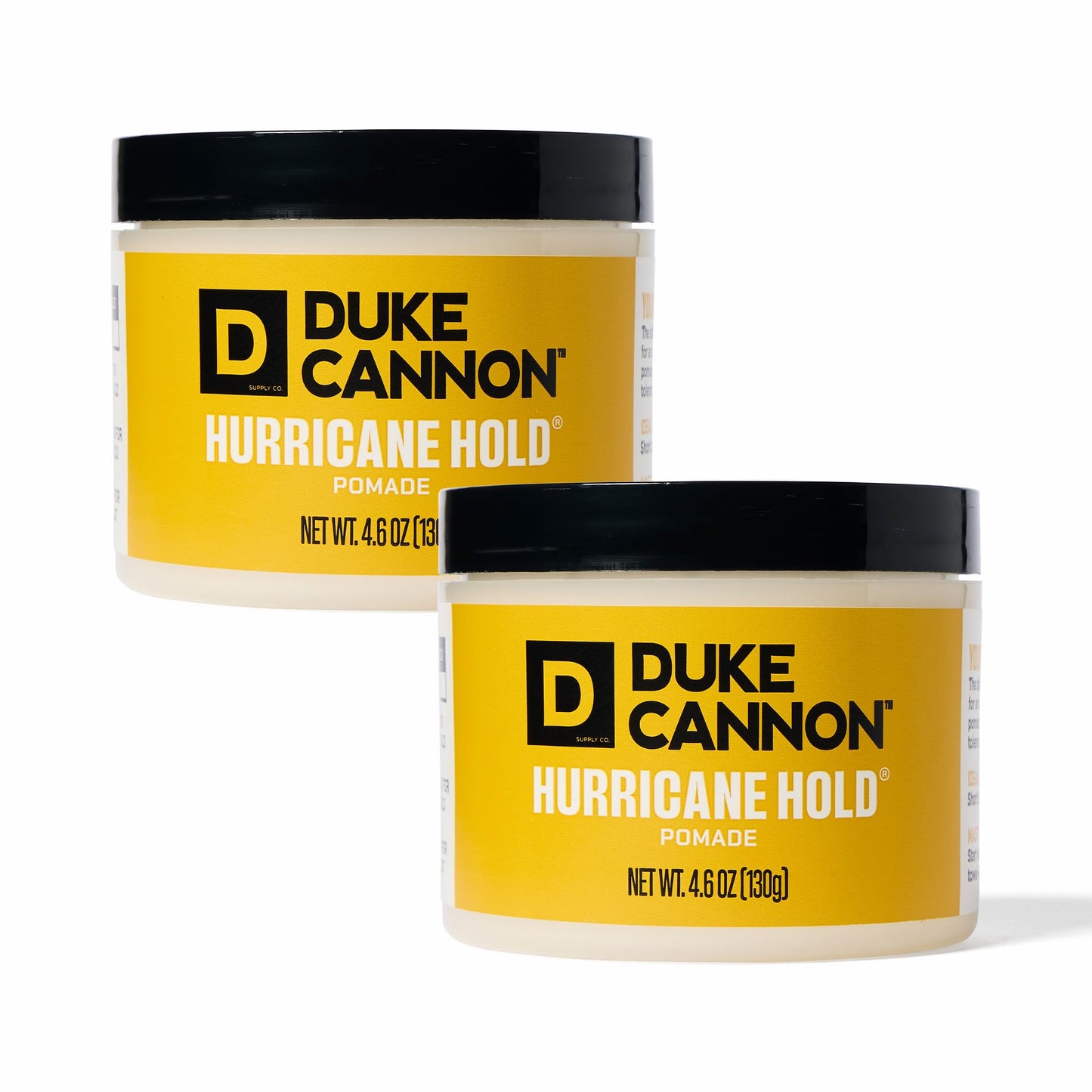 Duke Cannon News Anchor Hurricane Hold Pomade 2-Pack, 4.6oz - Maximum Hold, Matte Finish, Plant-Based Thickeners, Anti-Static, Fresh Citrus Beauty & Personal Care Duke Cannon Supply Co.