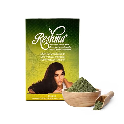 Reshma Beauty 100% Pure Henna Powder (Lawsonia Inermis) - Single-Ingredient Natural Hair Color for Gray Blending, Shine & Strength - Ayurvedic Henna Beauty & Personal Care Reshma Beauty