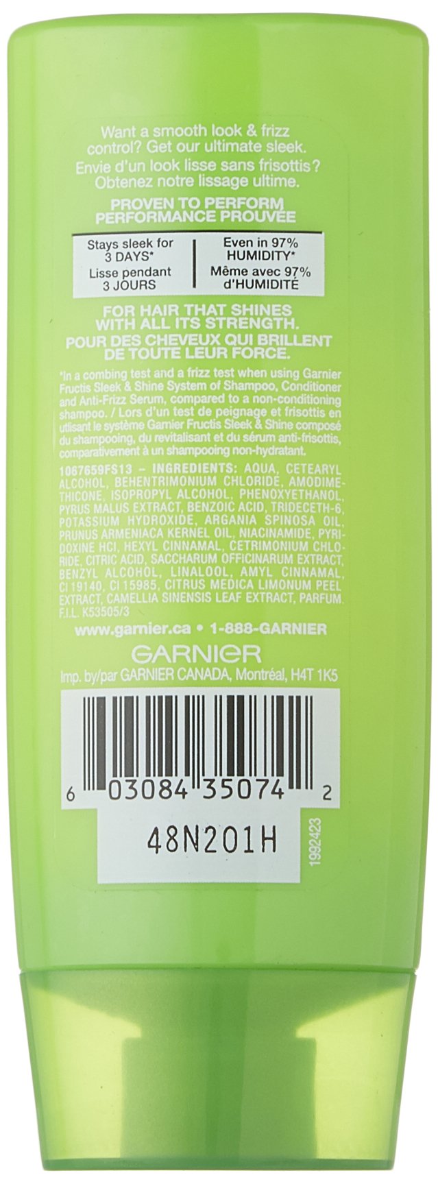 Garnier Hair Care Fructis Sleek & Shine Conditioner, 3 Fluid Ounce