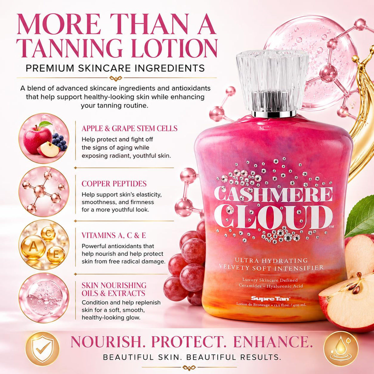 Cashmere Cloud Intensifier Velvety Soft Intensifier featuring Melanobronze 13.5oz Beauty & Personal Care Supre