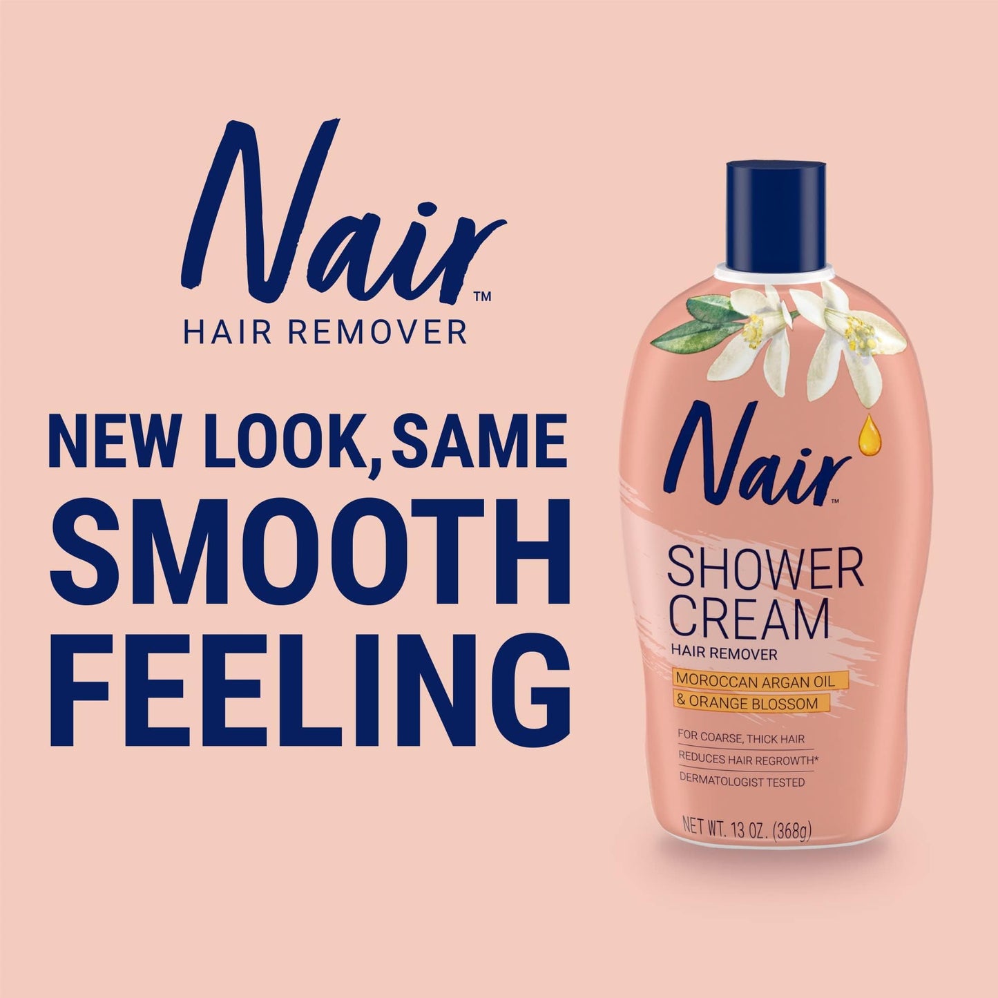 Nair Moroccan Argan Oil Shower Cream Hair Remover, 13.0 oz. Beauty & Personal Care Nair