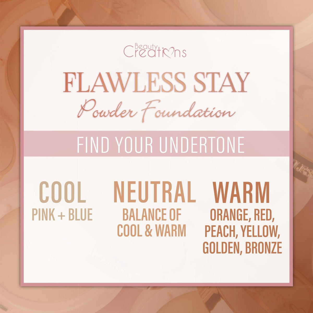 flawless stay powder foundation fsp 2.0 Beauty & Personal Care Beauty Creations