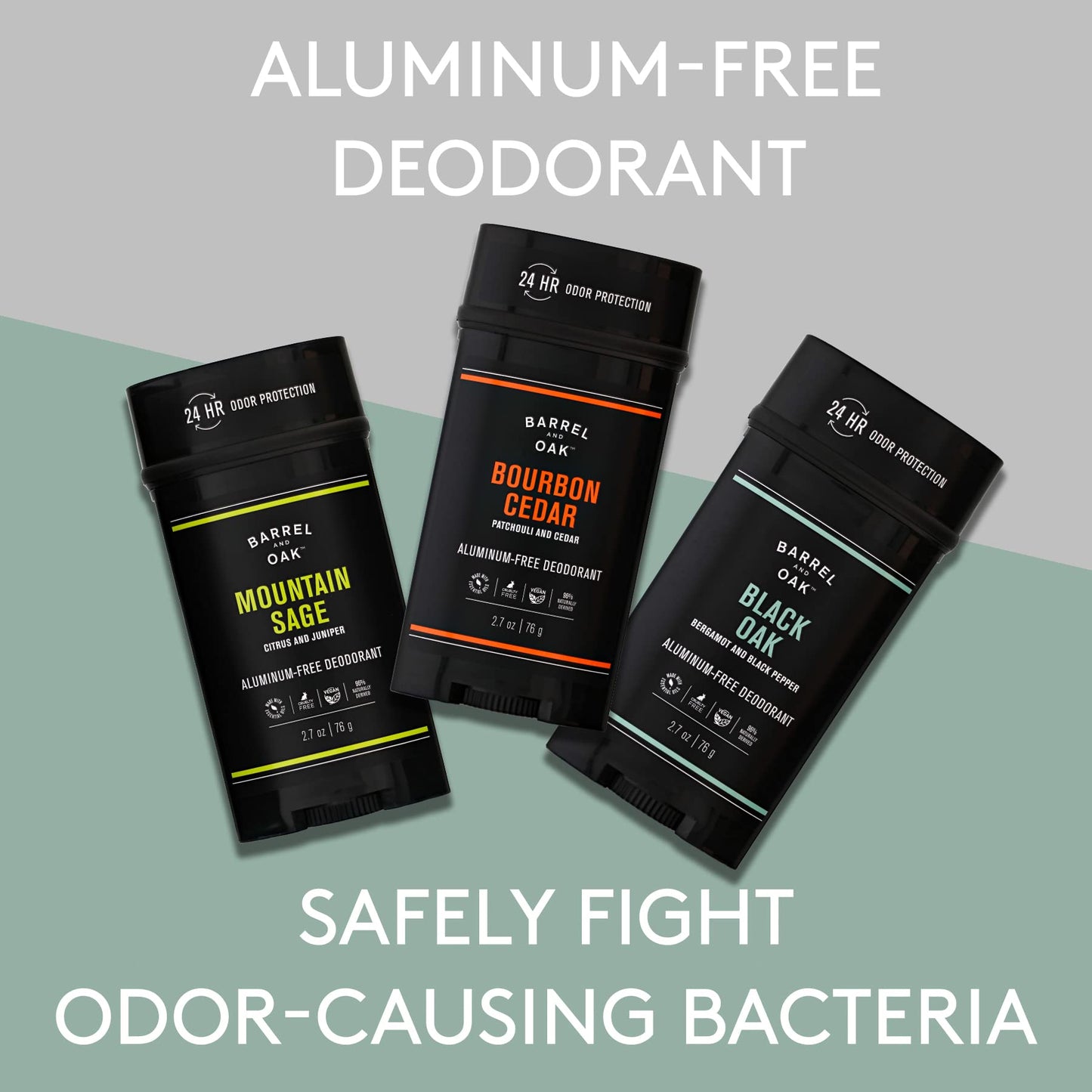Barrel and Oak - Aluminum-Free Deodorant Variety Pack, Deodorant for Men, Natural Fragrance, 3 Essential Oil-Based Scents, For Sensitive Skin Beauty & Personal Care Barrel & Oak