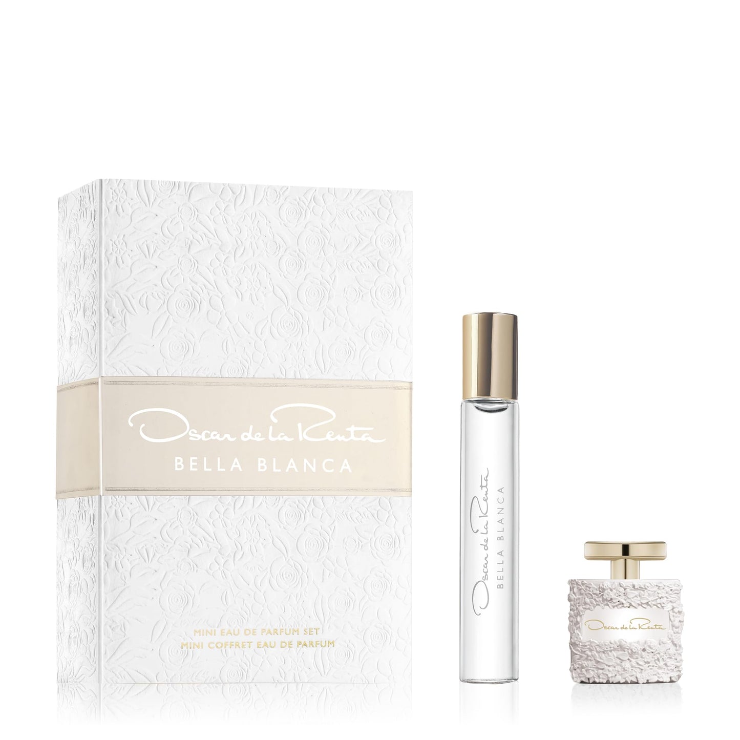 Oscar de la Renta Bella Blanca Eau de Parfum 2 Piece Gift Set for Women - Deluxe Miniature 0.17 Fl. Oz. and Travel Spray 0.5 Fl. Oz. Beauty & Personal Care Oscar de la Renta