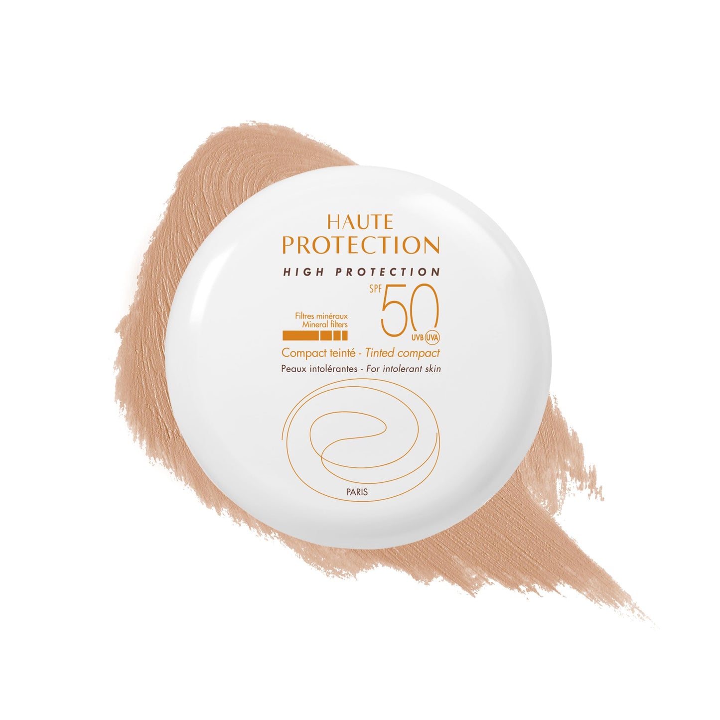 Avène High Protection Beige Tinted Compact, Broad Spectrum SPF 50+, UVA/UVB Blue Light Protection, Tinted sunscreen, 100% Mineral, Water Resistant Beauty & Personal Care Avène