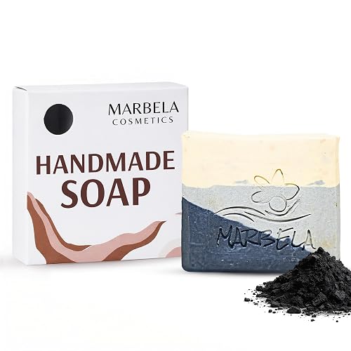 Marbela Cosmetics Handmade Soap Bar - Made in USA, Vegan Friendly, Palm Oil Free, Natural Bar Soap - Gentle Face & Body Soap for Daily Skin Care Beauty & Personal Care Marbela