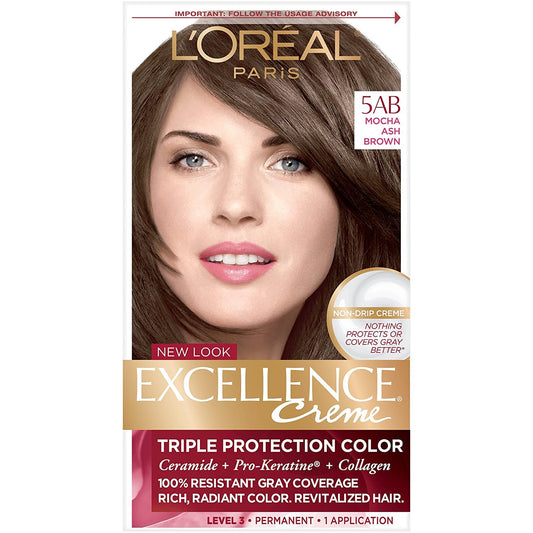 L'Oreal Excellence Creme, 5AB Mocha Ash Brown 1 ea Beauty & Personal Care L'Oreal Paris