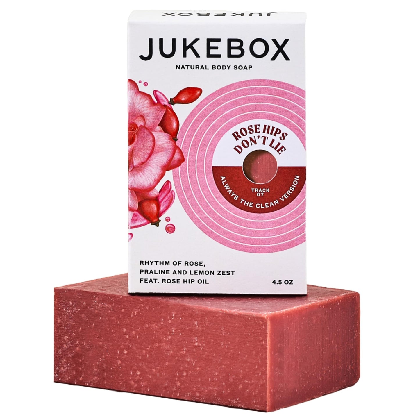 JUKEBOX Soap,Rose Hips Don't Lie Scent, Natural Bar Soap for Women, Cold Process, Bath Soap with No Harmful Ingredients, Created for All Skin Types Beauty & Personal Care JUKEBOX