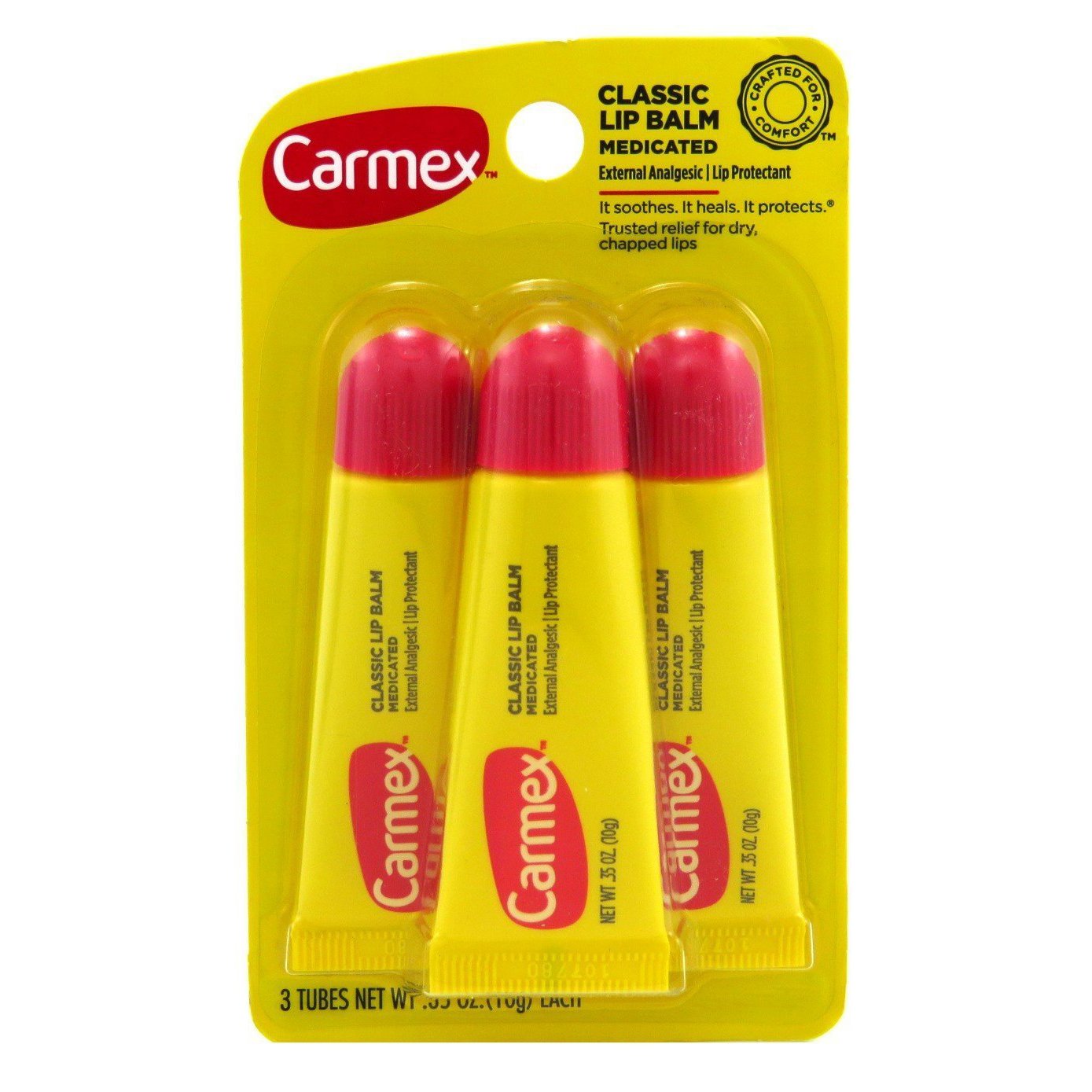 Carmex Lip Balm - Original Formula Tube - Classic Medicated Lip Balm - 0.35 Ounce (Pack of 12) Beauty and Personal Care Carmex