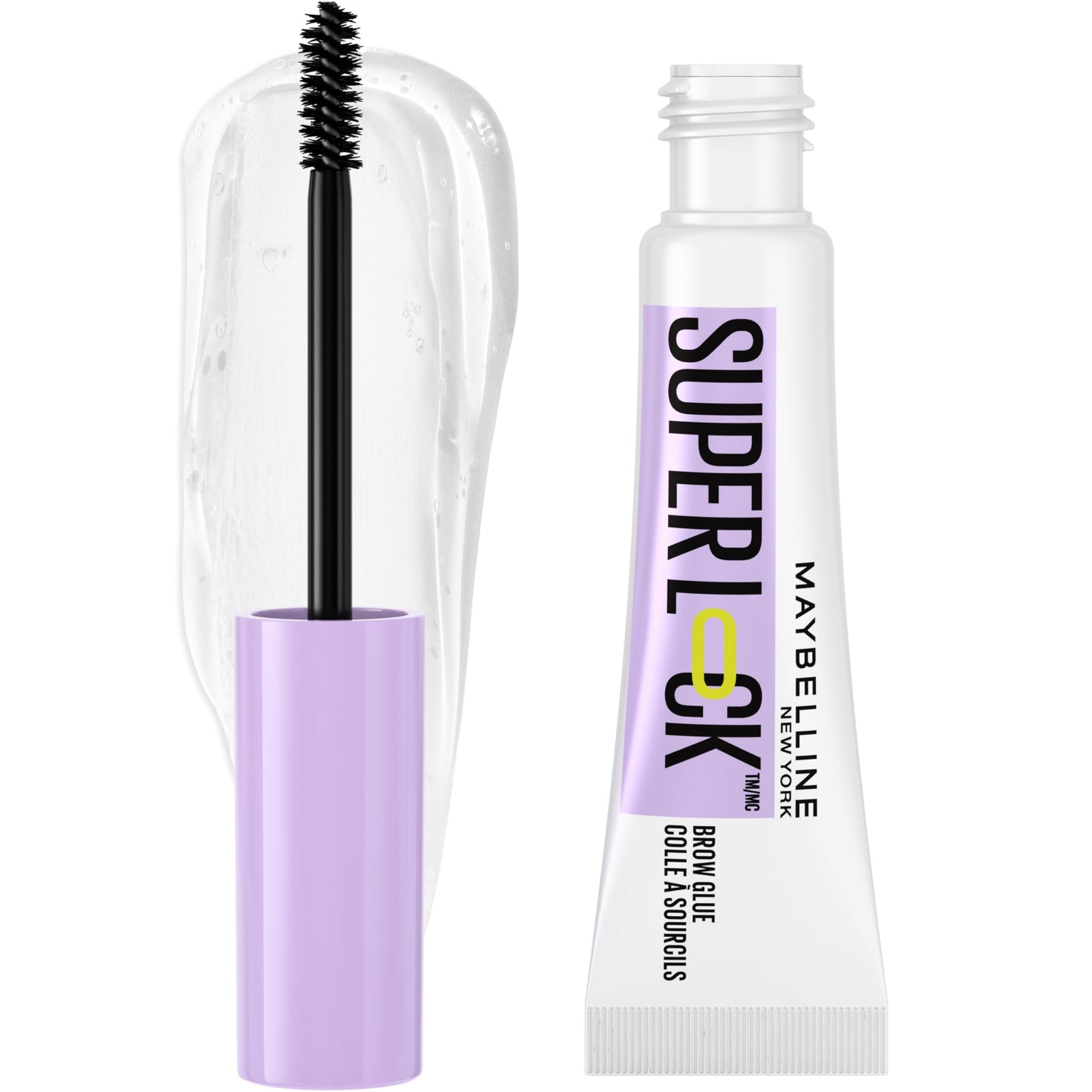Maybelline Super Lock Brow Glue Eyebrow Gel, Lightweight Brow Gel For Up To 24HR Hold, Clear, 1 Count Beauty & Personal Care MAYBELLINE