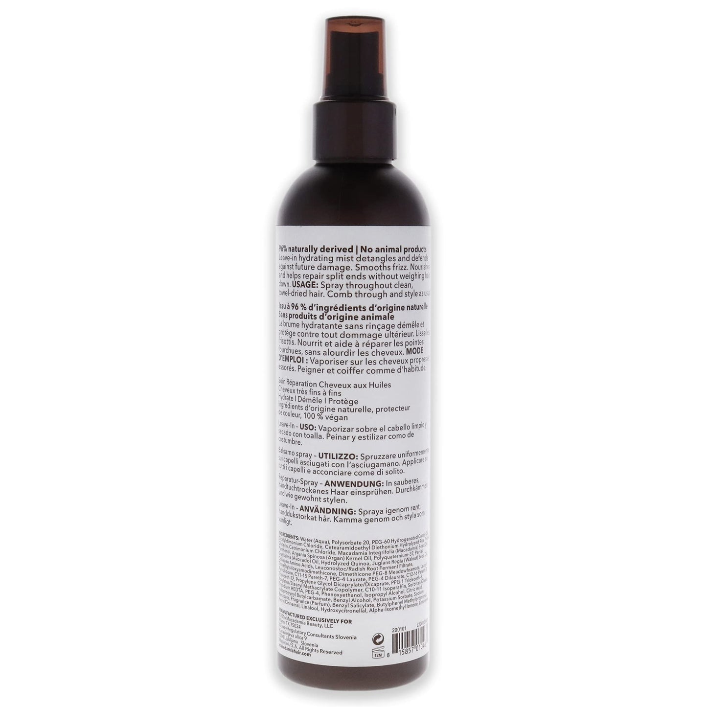 Macadamia Professional Hair Care Sulfate & Paraben Free Natural Organic Pecan 8 Fl Oz Beauty & Personal Care Macadamia Professional