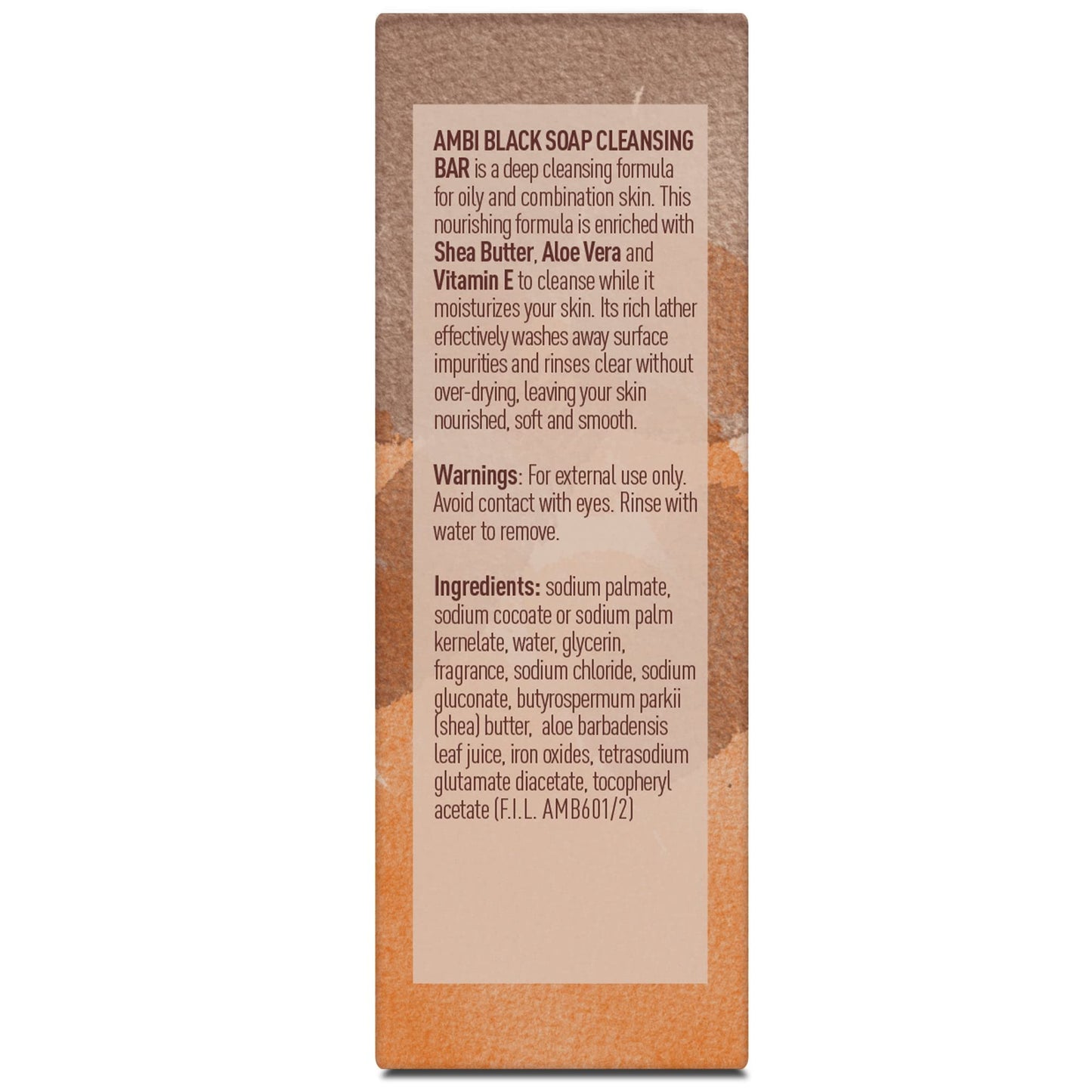 Ambi Black Soap Cleansing Bar, Deep Cleansing, Moisturizing Formula with Shea Butter + Vitamin E for Oily & Combination Skin, 3.5 OZ - 12 Pack Beauty & Personal Care Ambi
