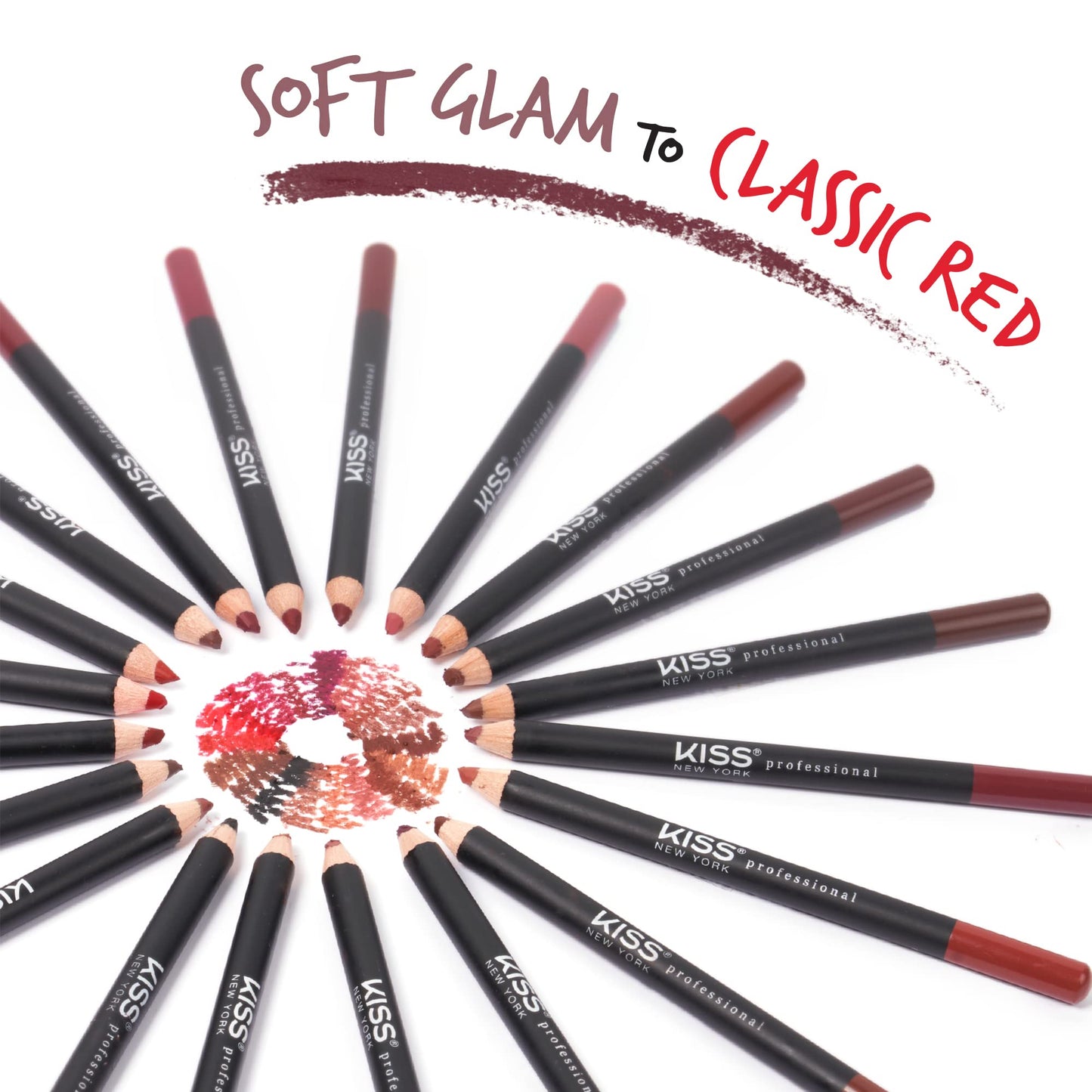 Kiss New York Professional Slim Long-Wear Lip Liner Pencil, Matte Finish Beauty & Personal Care Kiss