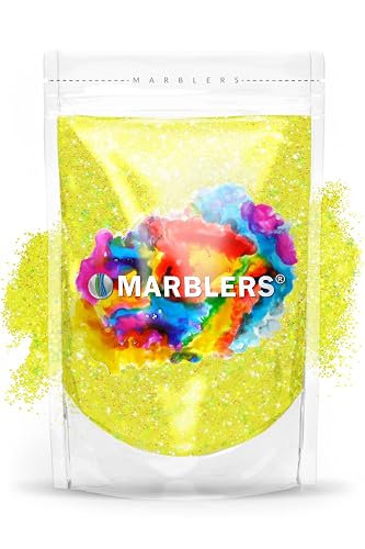 MARBLERS Holographic Glitter [Rainbow Yellow] 3oz (85g) | Fine | Non-Toxic, Vegan, Cruelty-Free | Face, Body, Eyeshadow, Hair, Festival, Party Makeup Beauty & Personal Care MARBLERS