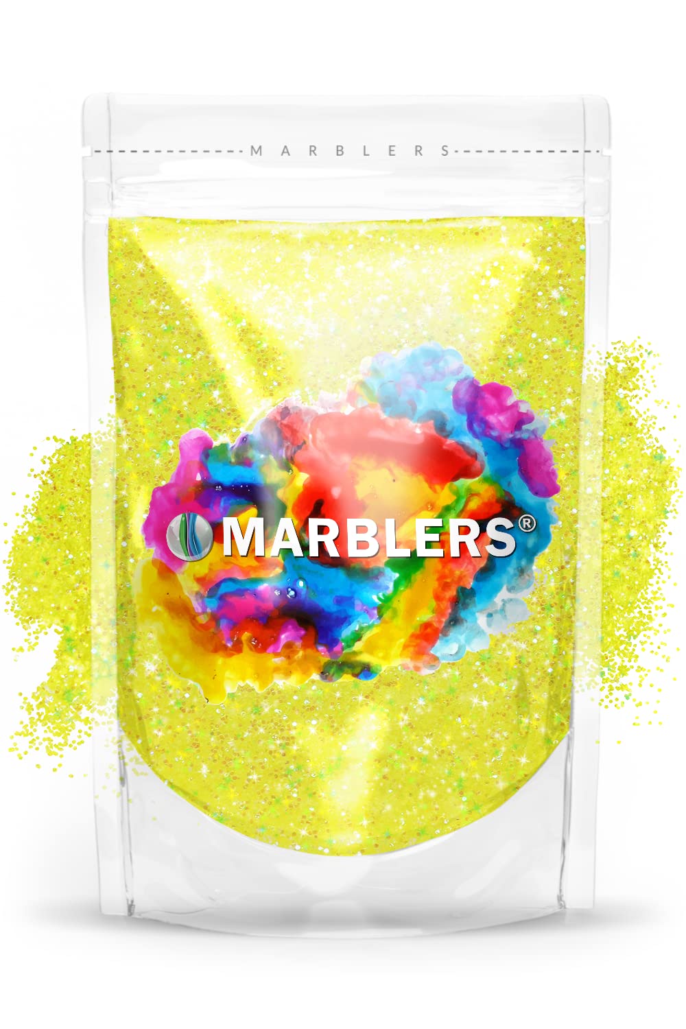 MARBLERS Holographic Glitter [Rainbow Yellow] 3oz (85g) | Fine | Non-Toxic, Vegan, Cruelty-Free | Face, Body, Eyeshadow, Hair, Festival, Party Makeup Beauty & Personal Care MARBLERS