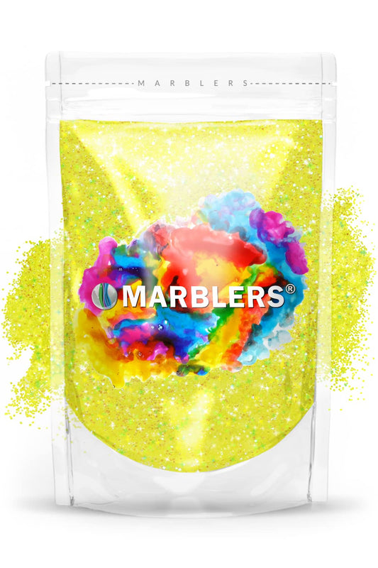 MARBLERS Holographic Glitter [Rainbow Yellow] 3oz (85g) | Fine | Non-Toxic, Vegan, Cruelty-Free | Face, Body, Eyeshadow, Hair, Festival, Party Makeup Beauty & Personal Care MARBLERS