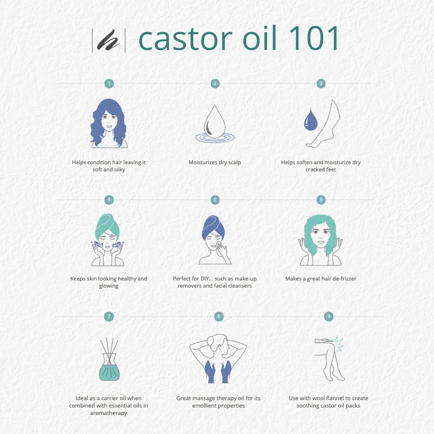Home Health Castor Oil - 8 fl oz - Conditioning Oil for Body, Skin & Brows - Non-GMO, USDA-Certified Organic - Cold Pressed - Solvent & Hexane Free Beauty & Personal Care Home Health