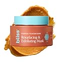 Bliss Pumpkin Powerhouse & Resurfacing Enzyme Mask - 10% AHA Pumpkin Blend with Prebiotics and Hyaluronic Acid for Smooth, Glowing Skin - Vegan Beauty & Personal Care Bliss