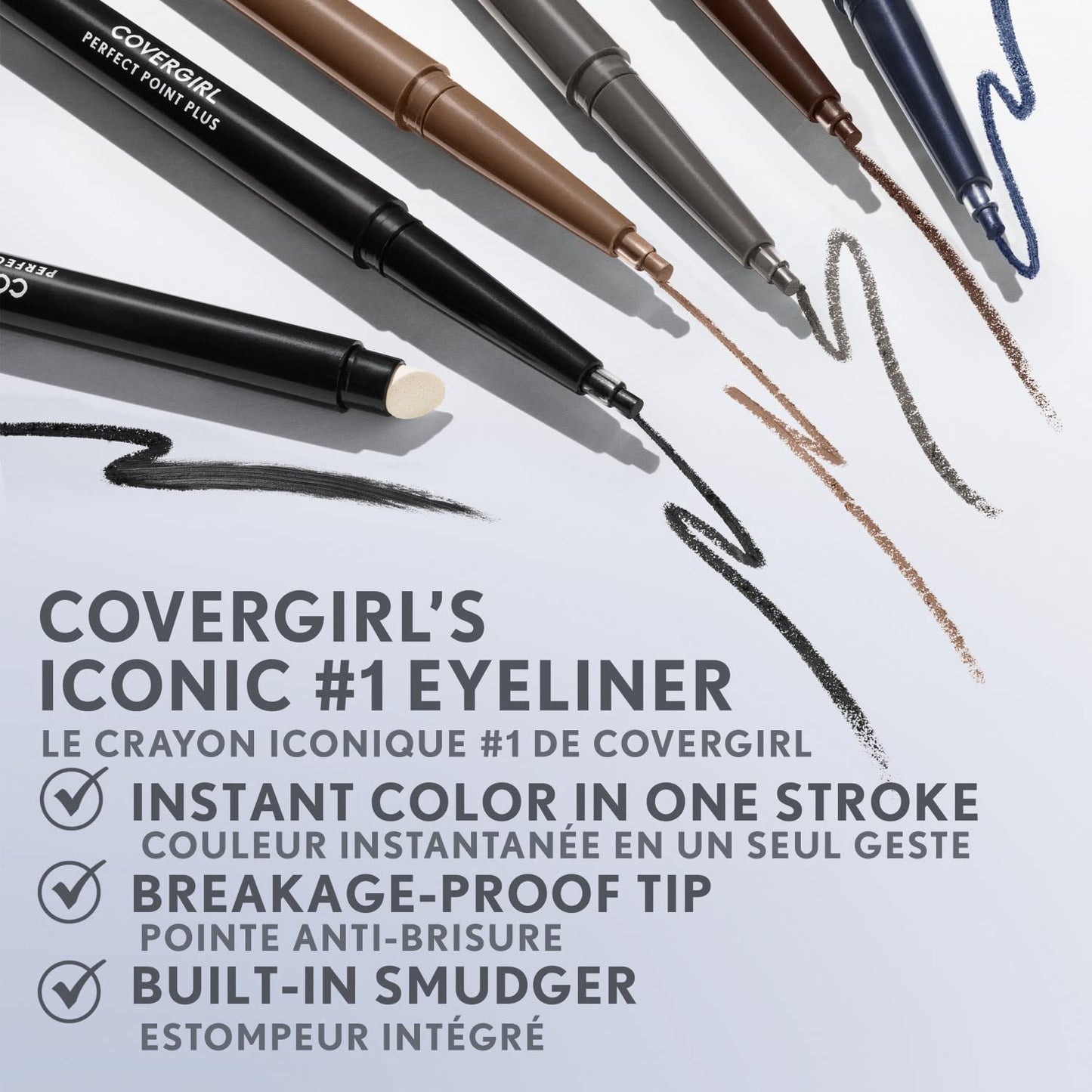 COVERGIRL Perfect Point PLUS Eyeliner Pencil, Espresso .008 oz. (0.23 mg) (Packaging may vary) Beauty & Personal Care COVERGIRL