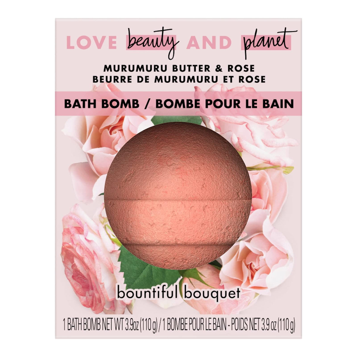 Love Beauty and Planet Bath Bomb 3.9 Oz (Bountiful Bouquet) Murumuru Butter & Rose Beauty & Personal Care Love Beauty And Planet