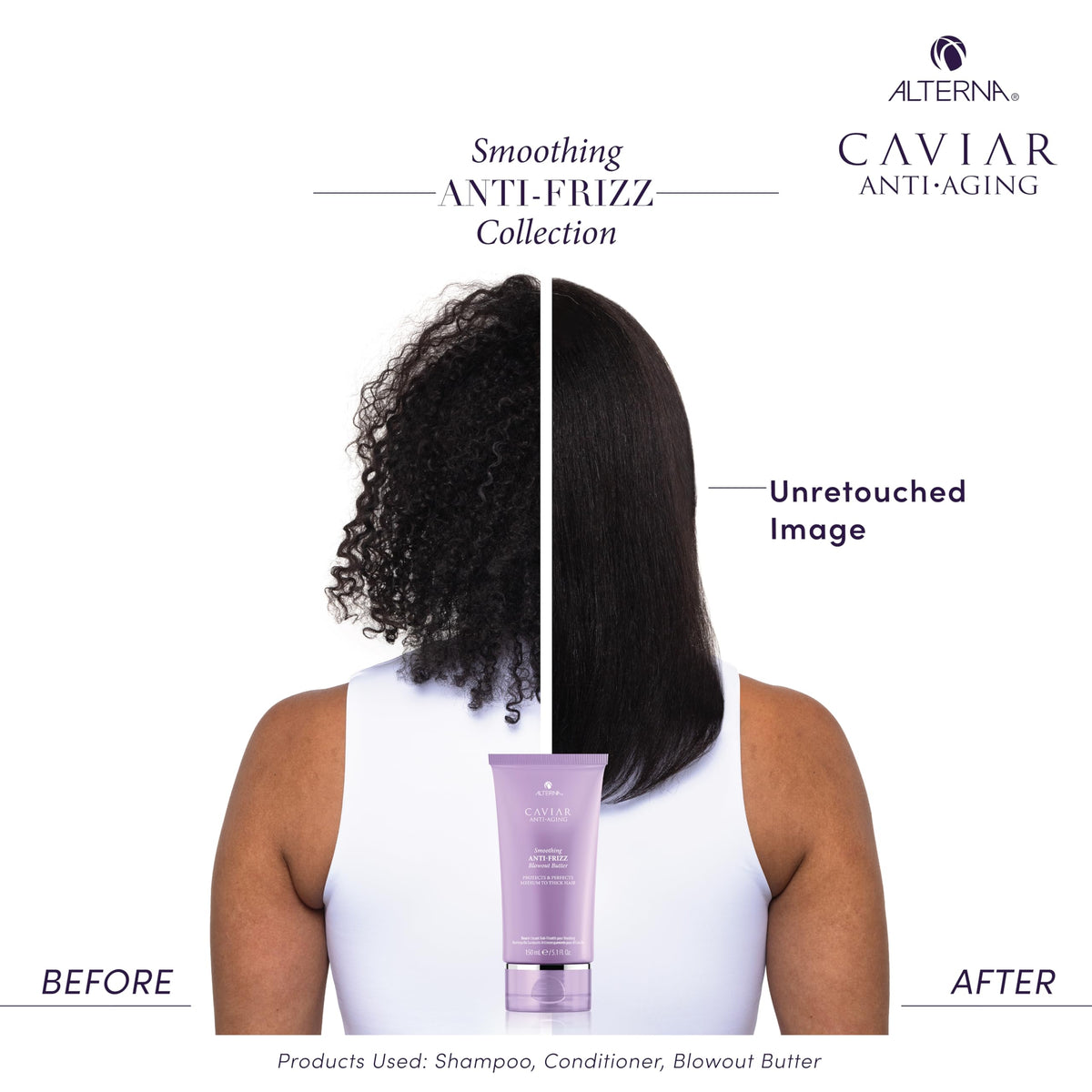 Alterna Caviar Anti-Aging Smoothing Anti-Frizz Blowout Butter, | Protects Hair from Heat Styling and Humidity | Sulfate Free , 5.07 Fl Oz (Pack of 1) Beauty & Personal Care Alterna