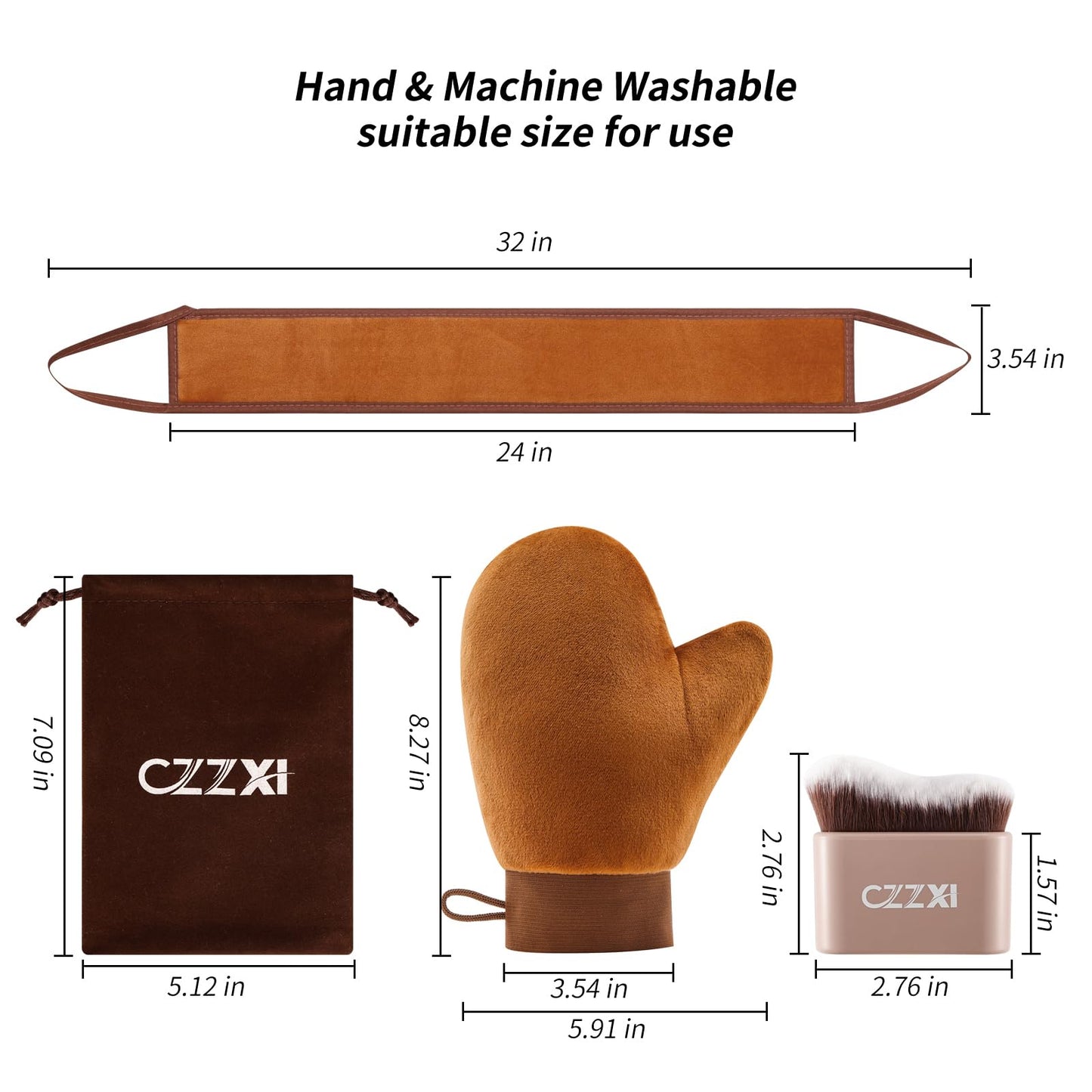 CZZXI Tanning Mitt, Body Brush & Back Tanner Applicator Kit Beauty and Personal Care CZZXI