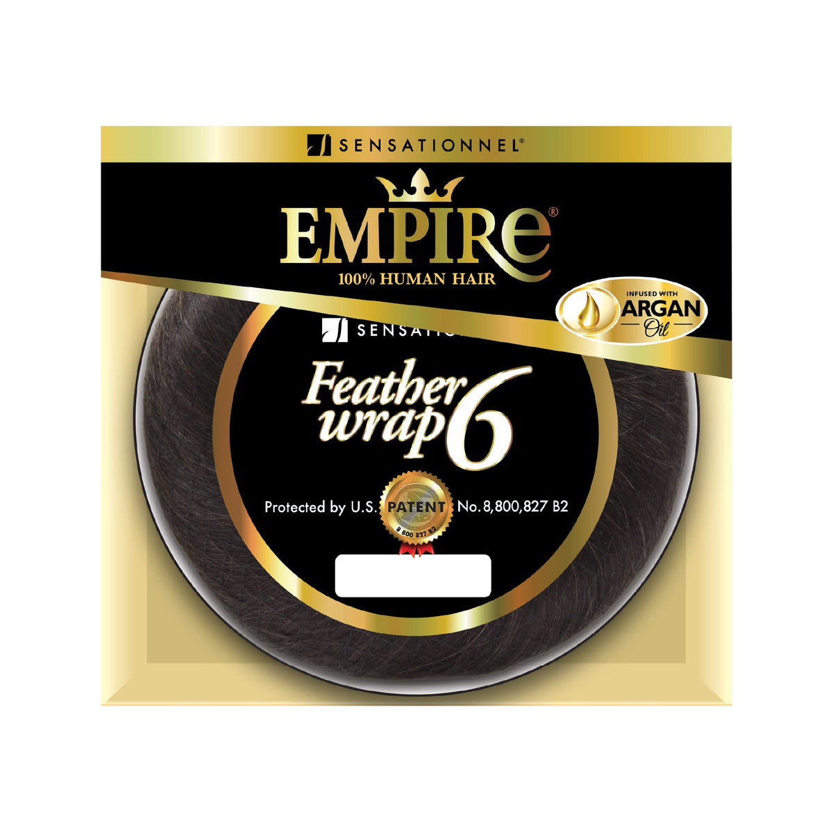 Sensationnel Empire Bump Weaving Hairextension-Feather Wrap 6in,BG BURGANDY