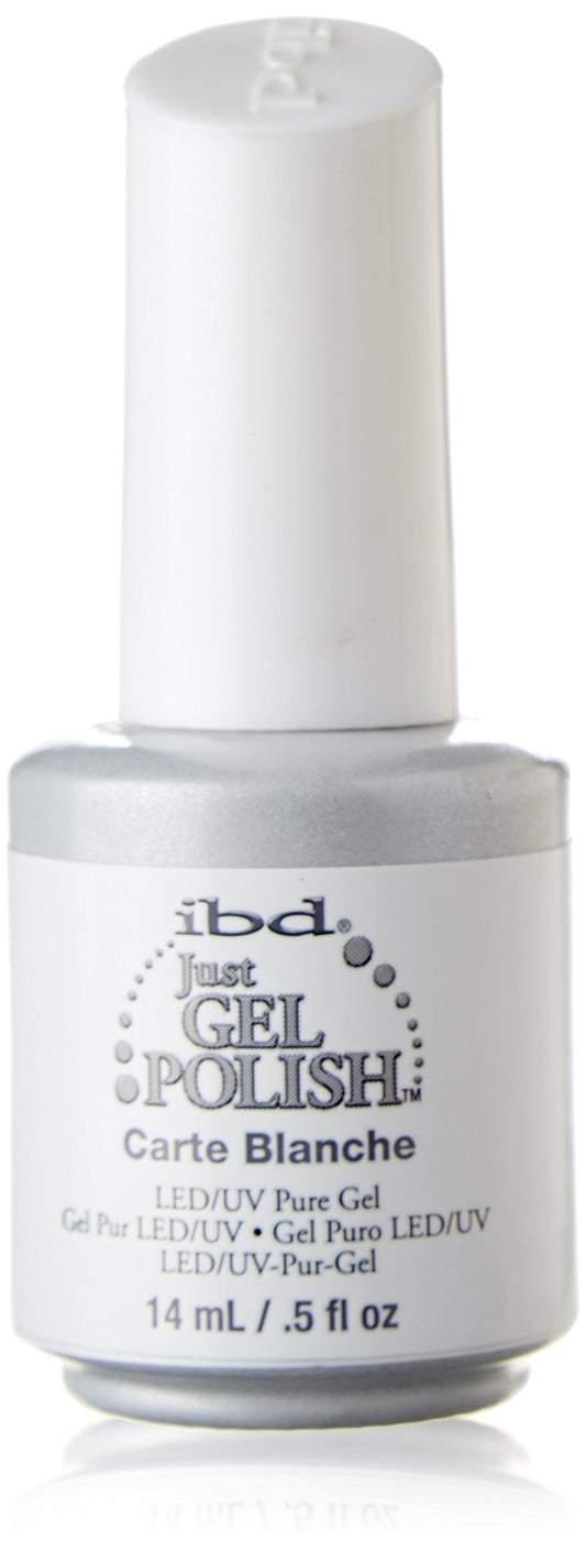 IBD Just Gel Soak Off White Nail Polish, Carte Blanche