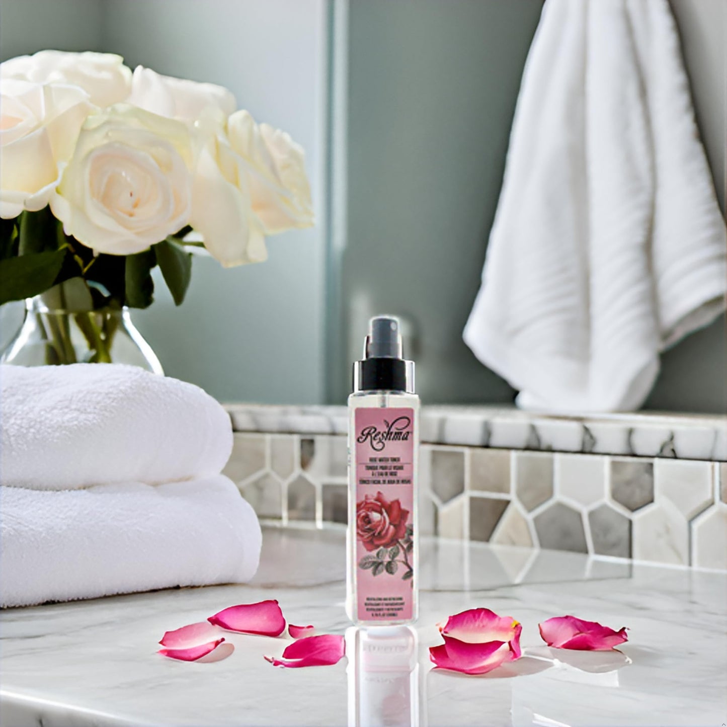 Reshma Beauty Rose Water Toner | Hydrating Mist for All Skin Types and Hair Types| Plant-Based Facial Toner |No Dye and Alcohol Free| for Daily Use Beauty & Personal Care Reshma Beauty