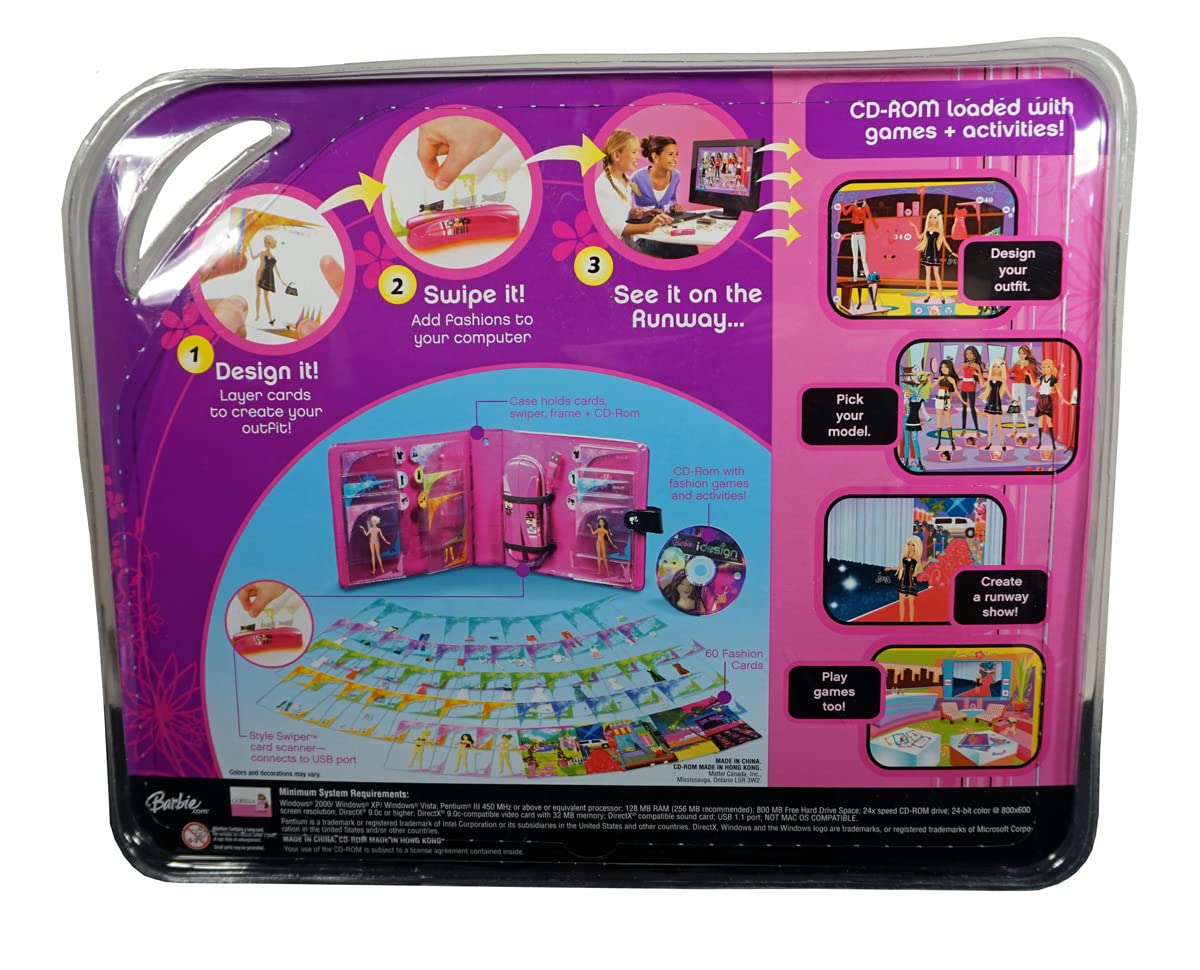 Barbie iDesign Ultimate Stylist Cards and CD-ROM Beauty & Personal Care Mattel