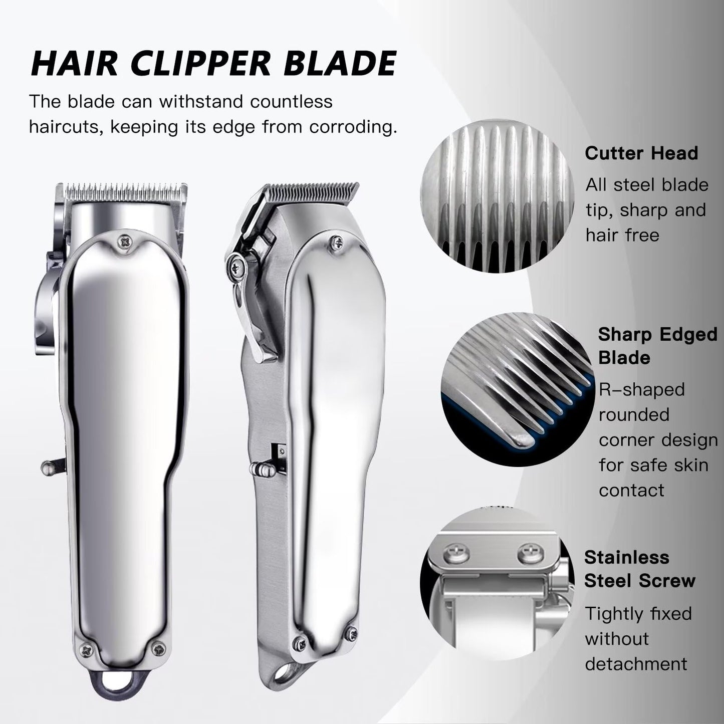 INGQI Blade Replacement for Wahl Clipper Blades, Compatible for Wahl Precision Replacement Blades, 2 Hole Clipper Blade Replacement for Wahl MC3 Beauty and Personal Care INGQI