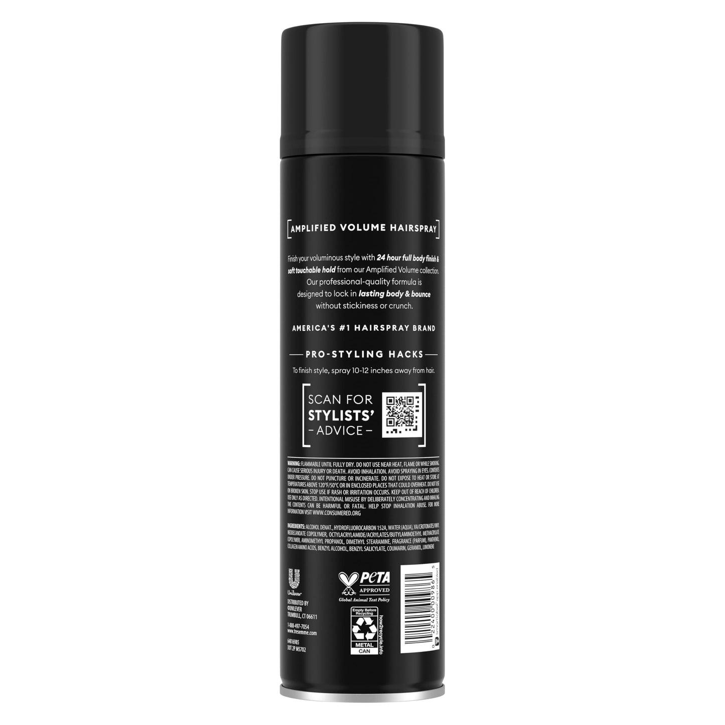 TRESemmé Total Volume Hairspray for 24-Hour Frizz Control with Pro Lock Tech 11 Fl Oz Beauty & Personal Care TRESemme