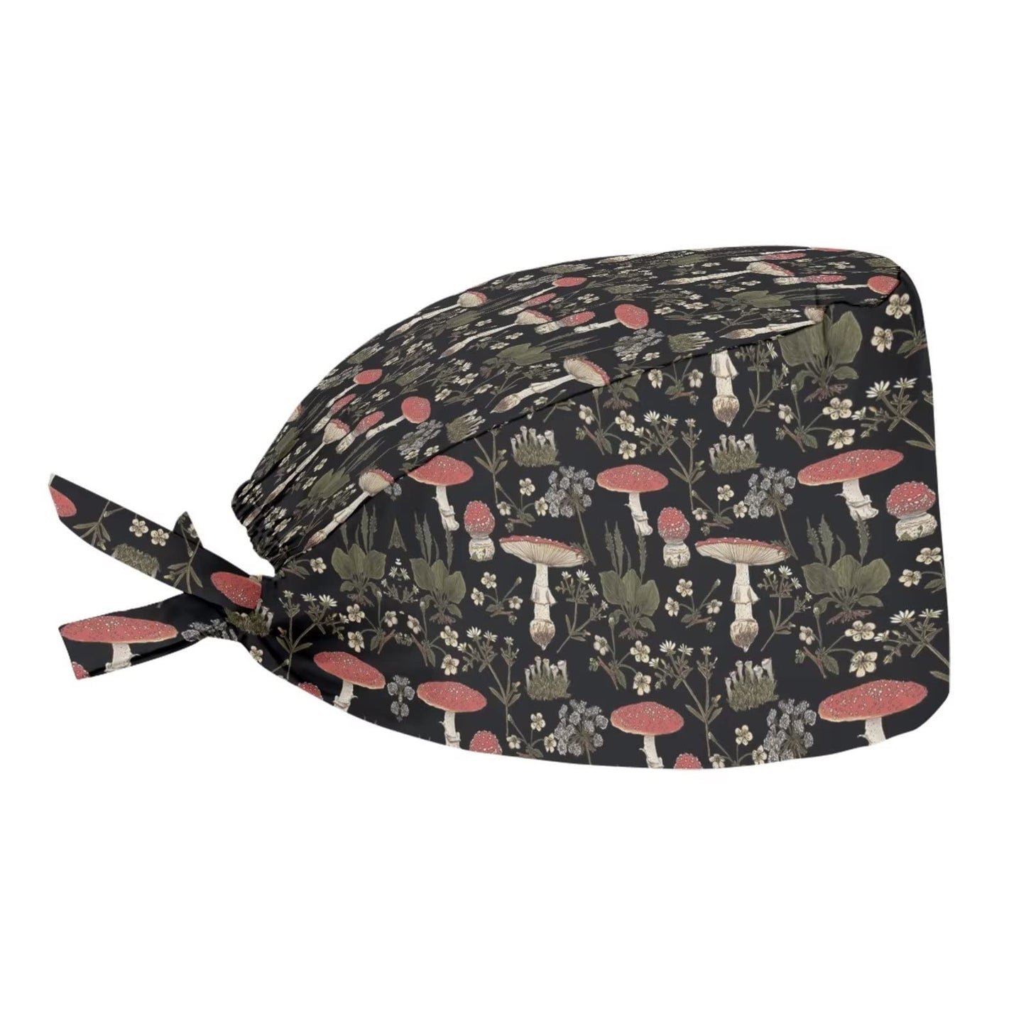 JoyLamoria Brown Mushroom Turban Hat Casual Satin Sleep Hat Bonnet Hair Protector Beauty and Personal Care JoyLamoria