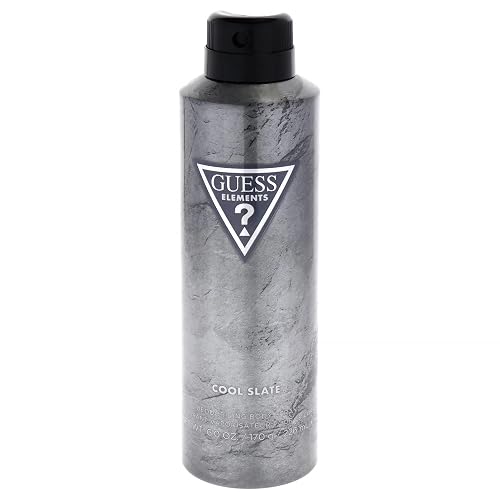 Guess Elements Cool Slate Deodorizing Body Spray For Men, 6.0 Oz. Beauty & Personal Care GUESS