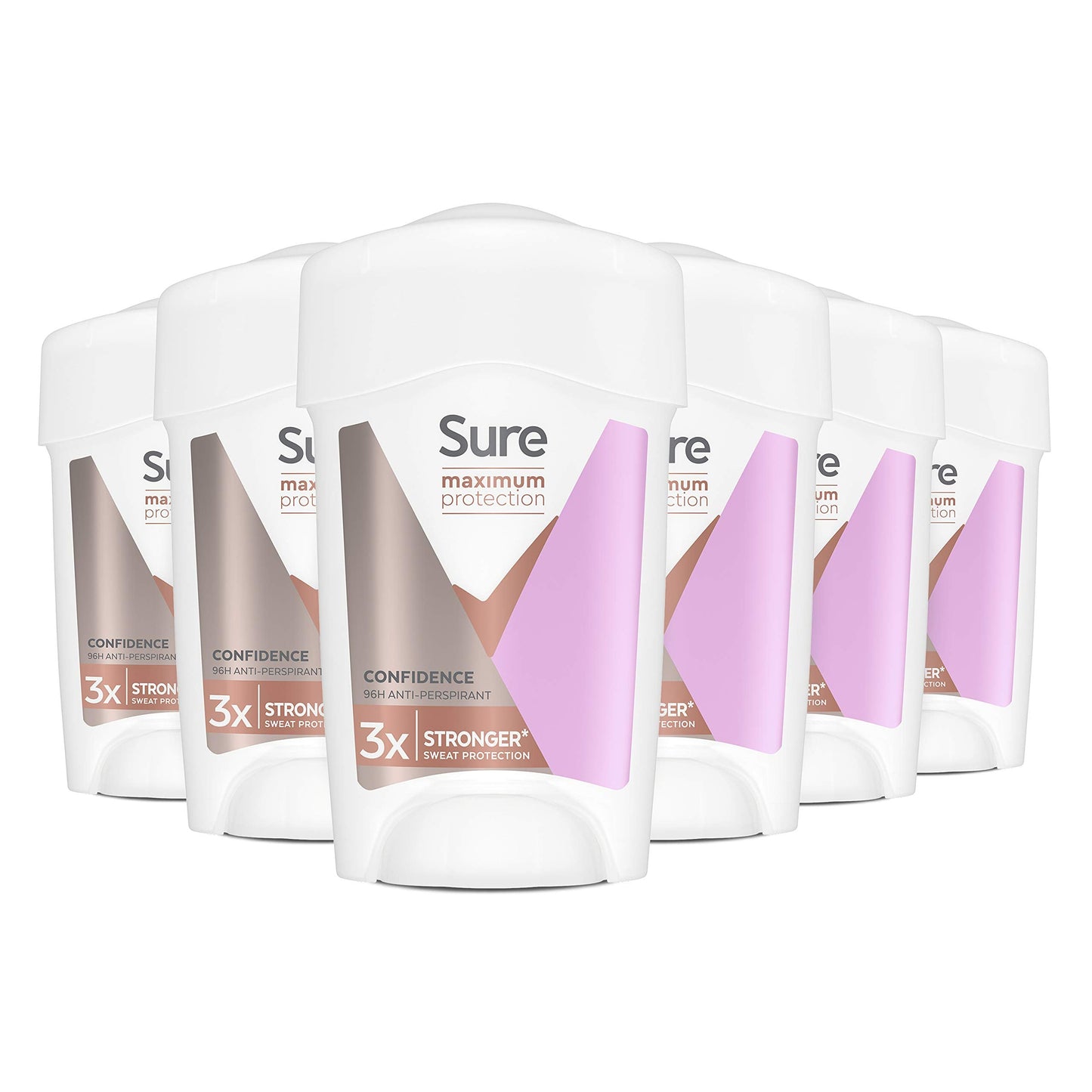 Sure Women Maximum Protection Confidence Anti-perspirant Cream Stick 45 ml. Pack of 6 Beauty and Personal Care Sure