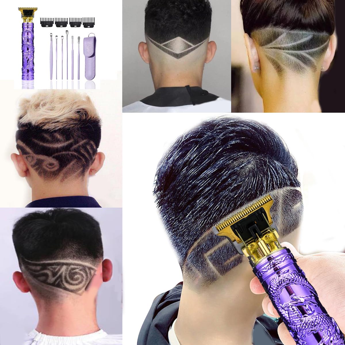 YIPINER Hair Clippers for Men, Cordless Hair Clippers, Travel Small Hair Clipper 5.7" Hair Clipper Classical Sculpting Styling Rechargeable Hair Beauty and Personal Care YIPINER