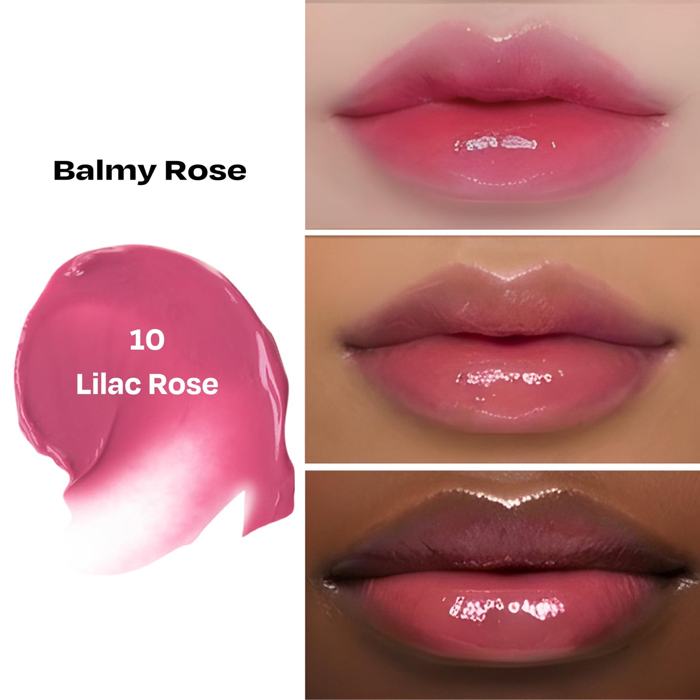 alternativestereo Lip Potion Balmy Rose - Creamy, Hydrating, Rosy Lip Tint with a Subtle Glow - 0.3 Oz (No.10 Lilac Rose) Beauty and Personal Care alternativestereo