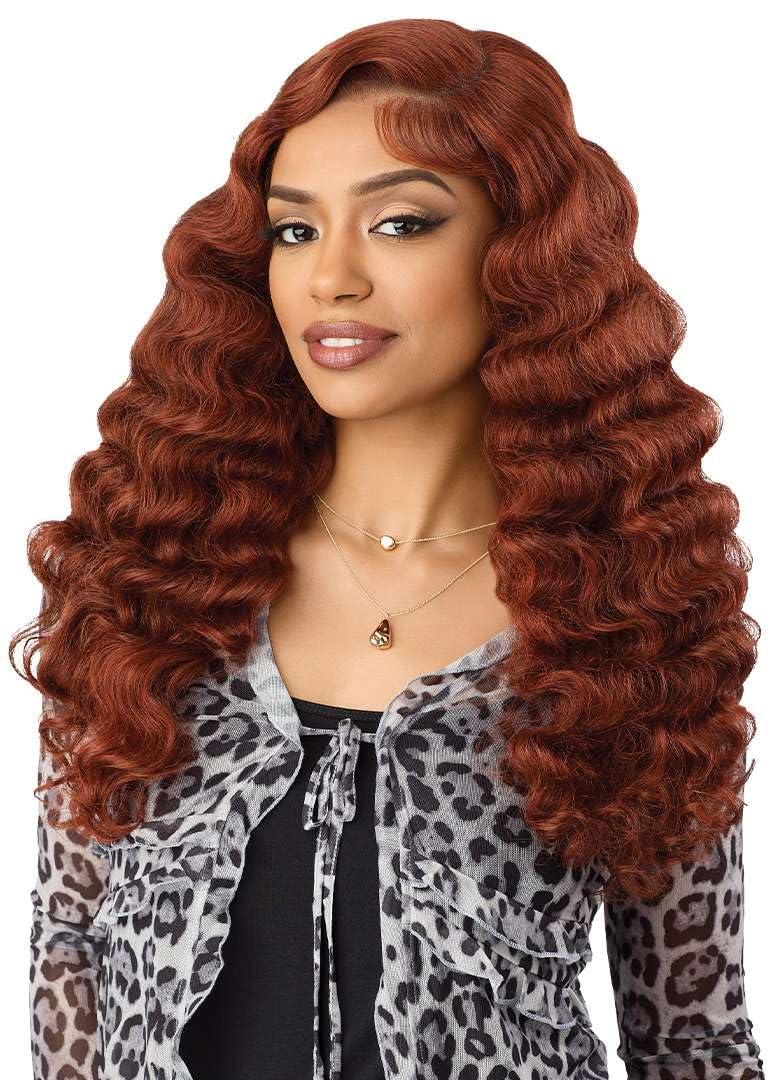 Outre Lace Front Wig - Melted Hairline - TruCurve - TruCurve 8 (DR99J/ROSY SPICE)