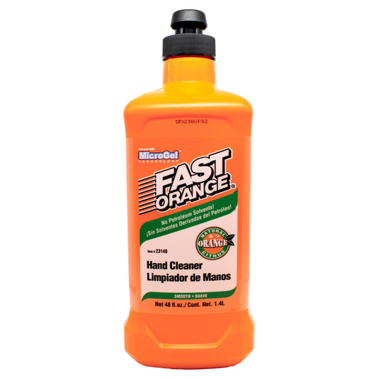 Fast Orange 23148 Smooth Lotion Hand Cleaner, Heavy Duty Waterless Cleaner for Mechanics w/Aloe, Lanolin & Glycerin, Removes Grease, Grime & Stains 48 Beauty & Personal Care Fast Orange