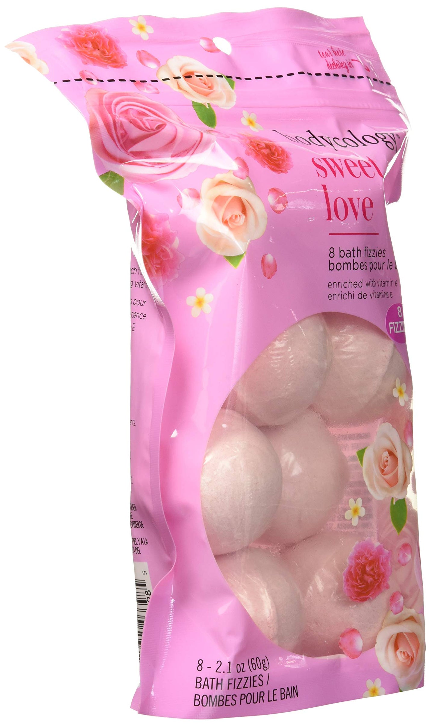 Bodycology Sweet Love Bath Soak Fizzies Bombs 8-2.1 Oz Balls Beauty & Personal Care Bodycology
