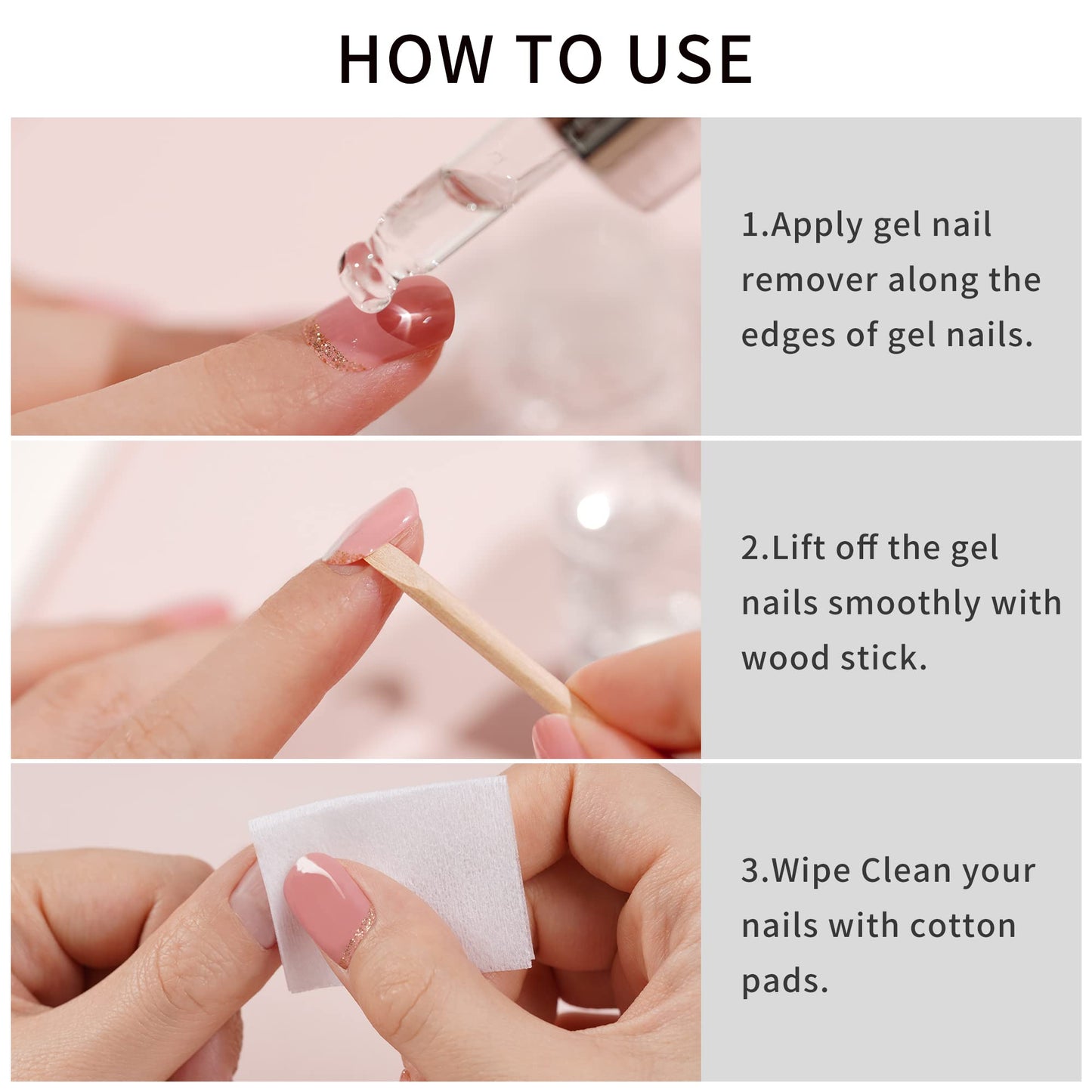DANNI & TONI Professional Easy Peel Gel Nail Strips Remover 30ml - for Gel Nail Stickers Beauty & Personal Care DANNI & TONI