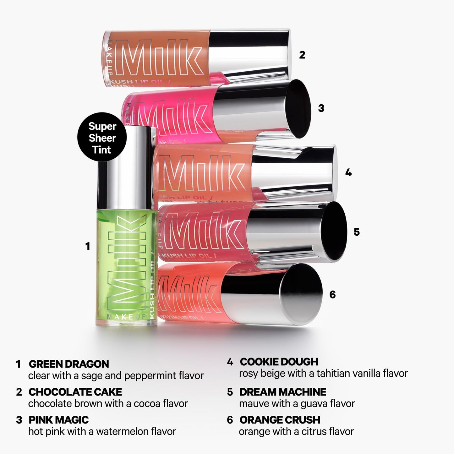 Milk Makeup KUSH Sheer Hydrating Lip Oil - Sheer-Tinted, Long-Lasting, Non-Sticky Gloss for High Shine + Smoother-Looking Lips - Vegan - Pink Magic Beauty & Personal Care Milk Makeup