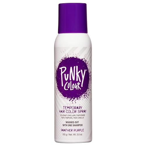 Punky Temporary Hair Color Spray-On, Panther Purple, Non-Damaging Instant Hair Dye, No Bleaching Needed, Non-Sticky, Washable and Leaves No Residue Beauty & Personal Care Punky