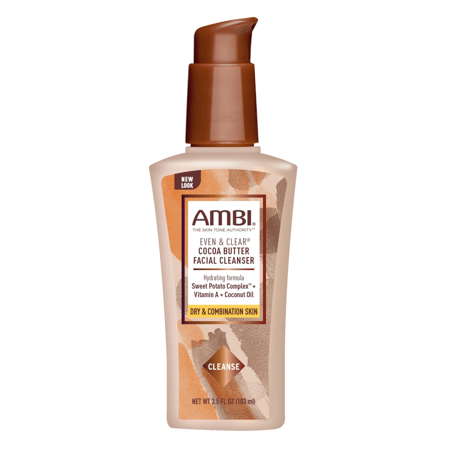 Ambi Even & Clear Cocoa Butter Facial Cleanser With Nutrient-Rich Sweet Potato Complex | Hydrating Formula | Helps Even Skin Tone | 3.5 Ounce Beauty & Personal Care Ambi