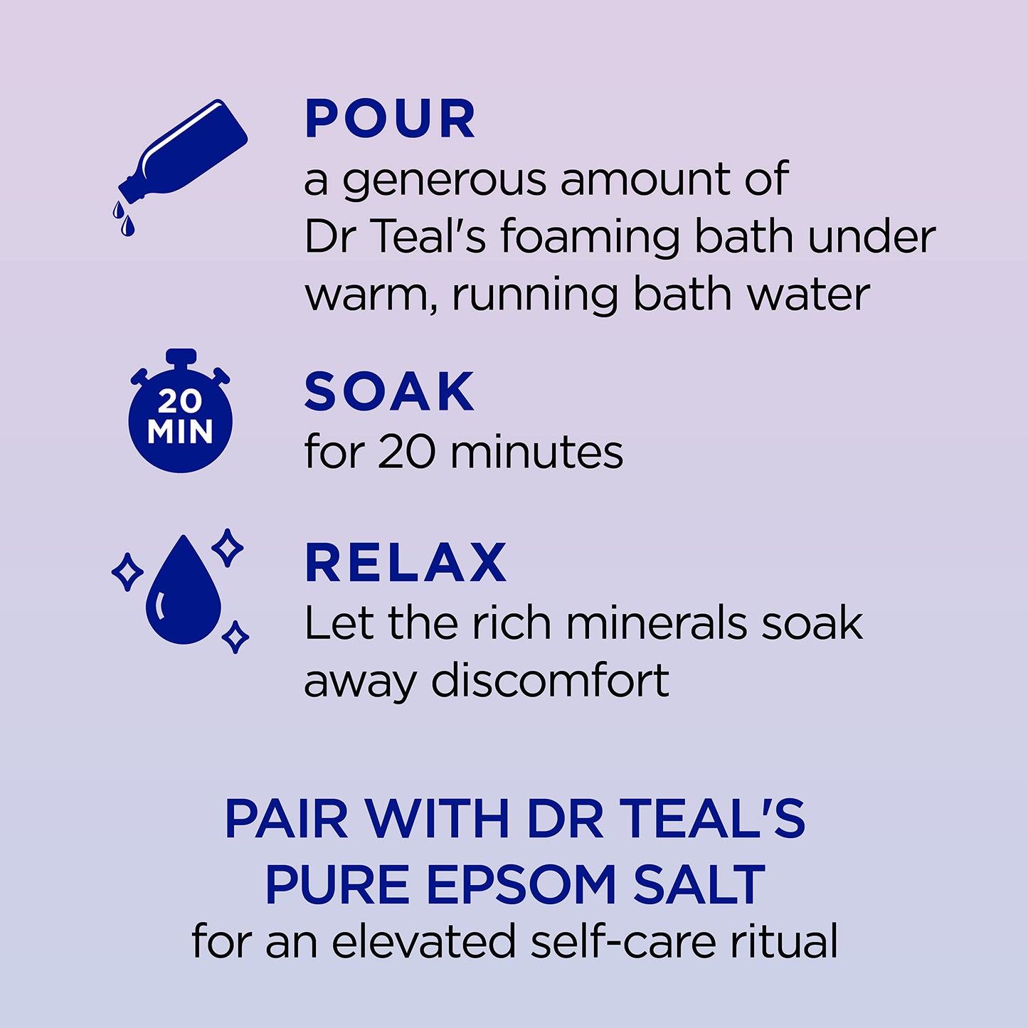 Dr Teal's Foaming Bath with Pure Epsom Salt, Melatonin Sleep Soak with Essential Oil Blend, 34 fl oz (Pack of 4) Beauty & Personal Care Dr Teal's