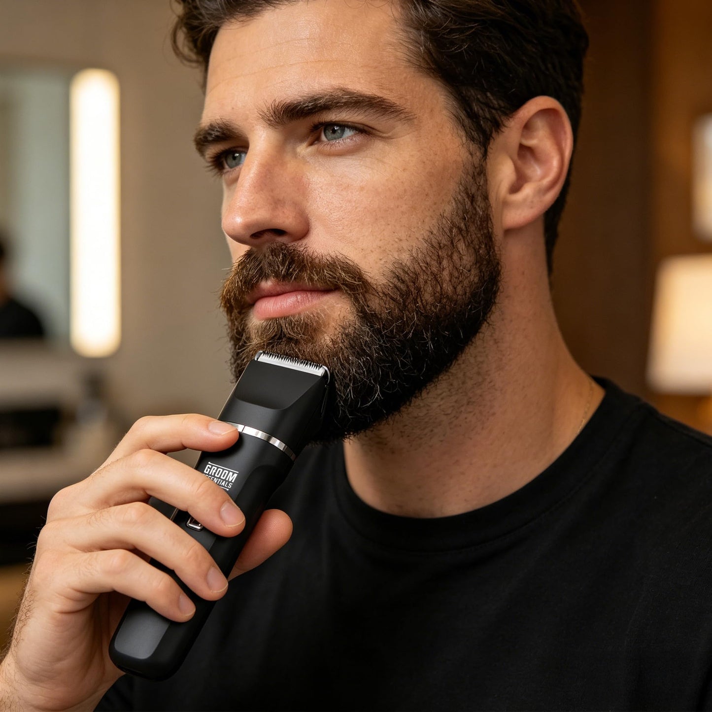Groom Essentials Electric Trimmer for Men with Charging Dock, USB-C Cordless Wet & Dry Full Body Grooming Kit with Beard Trimmer, Nose Trimmer Beauty and Personal Care CHARGEWORX