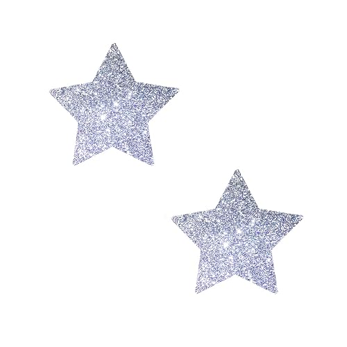 Neva Nude Silver Pixie Dust Starry Nights Bodistix - Glitter Body Stickers for Festivals, Raves, & Parties | Medical Grade Adhesive, Waterproof Beauty & Personal Care Neva Nude