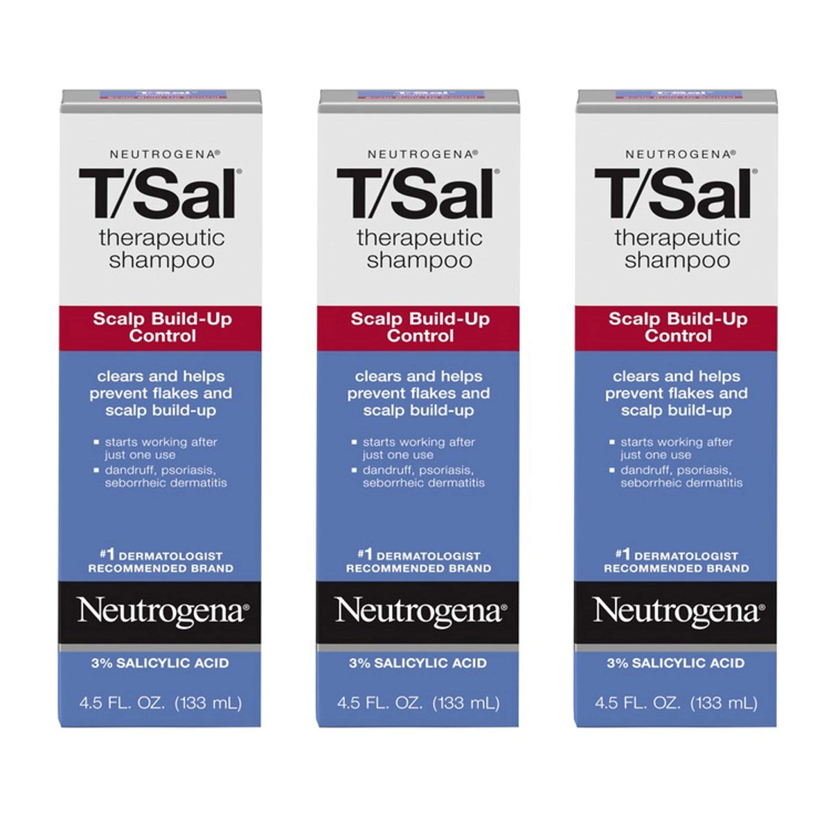 Neutrogena T/Sal Therapeutic Scalp Shampoo for Scalp Build-Up Control with 3% Salicylic Acid, Scalp Treatment for Dandruff, Scalp Psoriasis Beauty & Personal Care Neutrogena