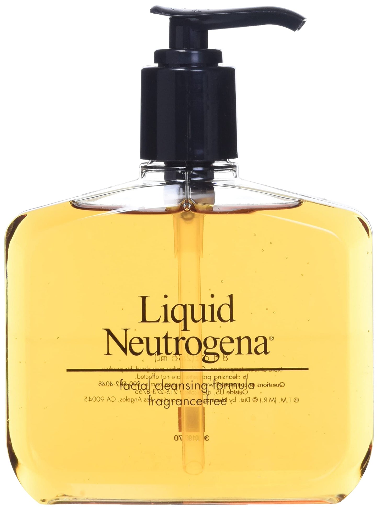 Neutrogena Fragrance Free Liquid, Facial Cleansing Formula, 8 oz Pump Bottles (Pack of 4) Beauty & Personal Care Neutrogena